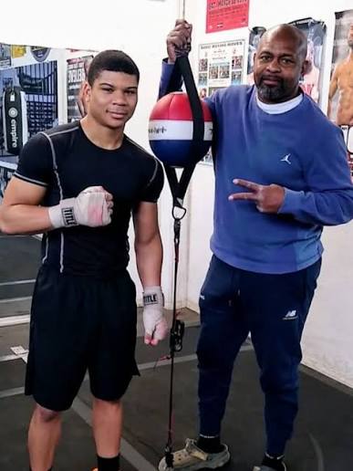 Chris Young training with Roy Jones Jr